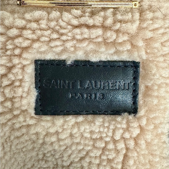 Saint Laurent Paris RARE flannel Shearling Jacket - Picture 2 of 5